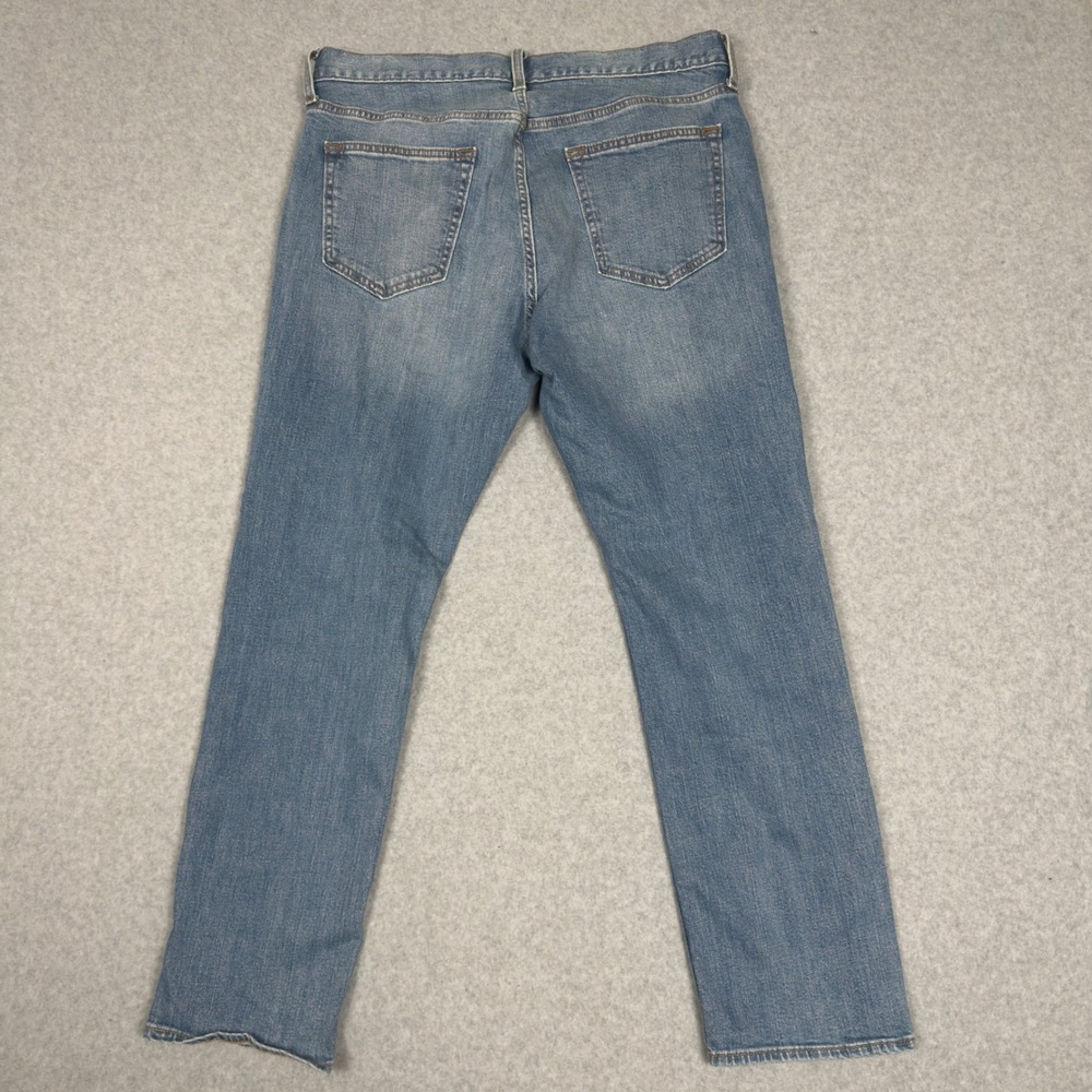 Old Navy Jeans Mens Slim Fit Flex Waist 36x30 Light Wash Blue Denim Casual - Picture 7 of 8